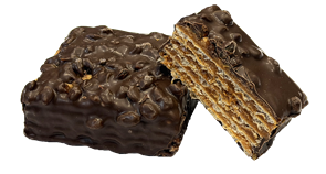 Вафли в шоколаде с карамелью и изюмом (уп-ка 2 кг) 1743